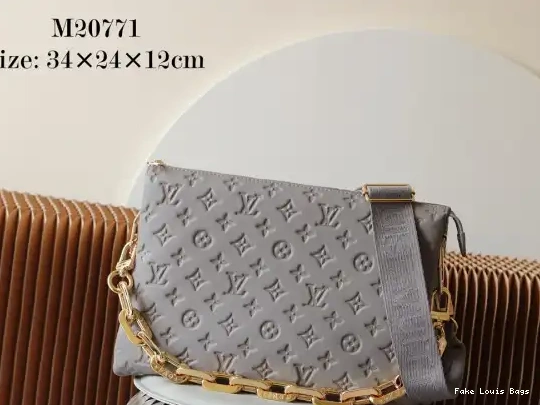 Rep ladies LOUIS COUSSIN MM-34*24*12cm VUITTON 0526